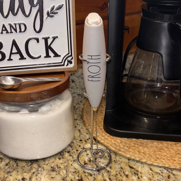 Rae Dunn Gray Handheld Milk Frother - Picture 1 of 8